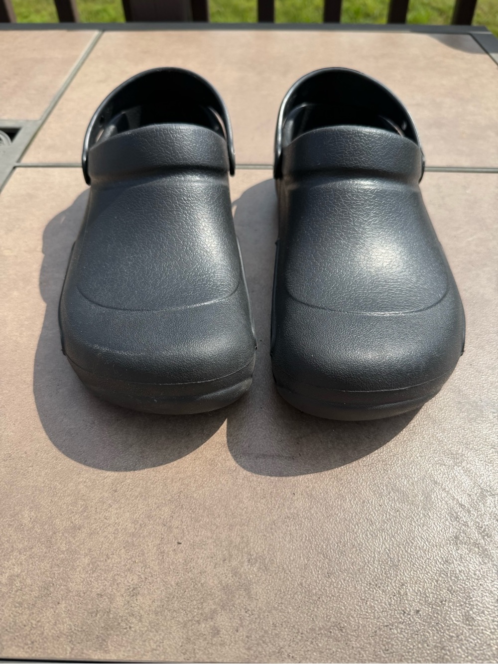 CROCS Men's Black Slip-On Clogs with Heel Strap